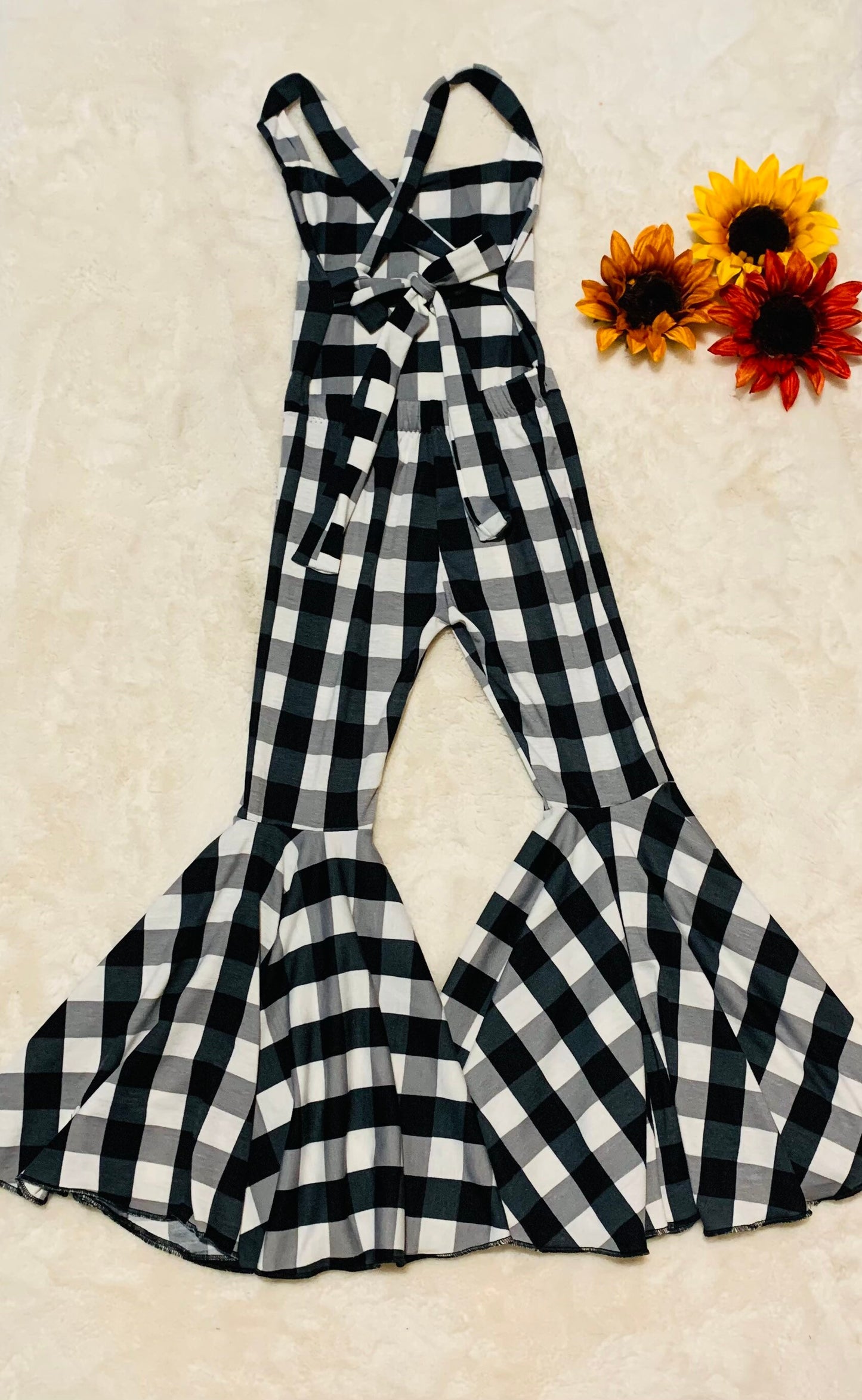 Thanksgiving/Christmas Jumpsuit Flare Bell CHOOSE YOUR COLOR!|Jumsuit|Baby Jumpsuit| Kids Jumpsuit|Holiday Outfits|Wholesome Goods Co