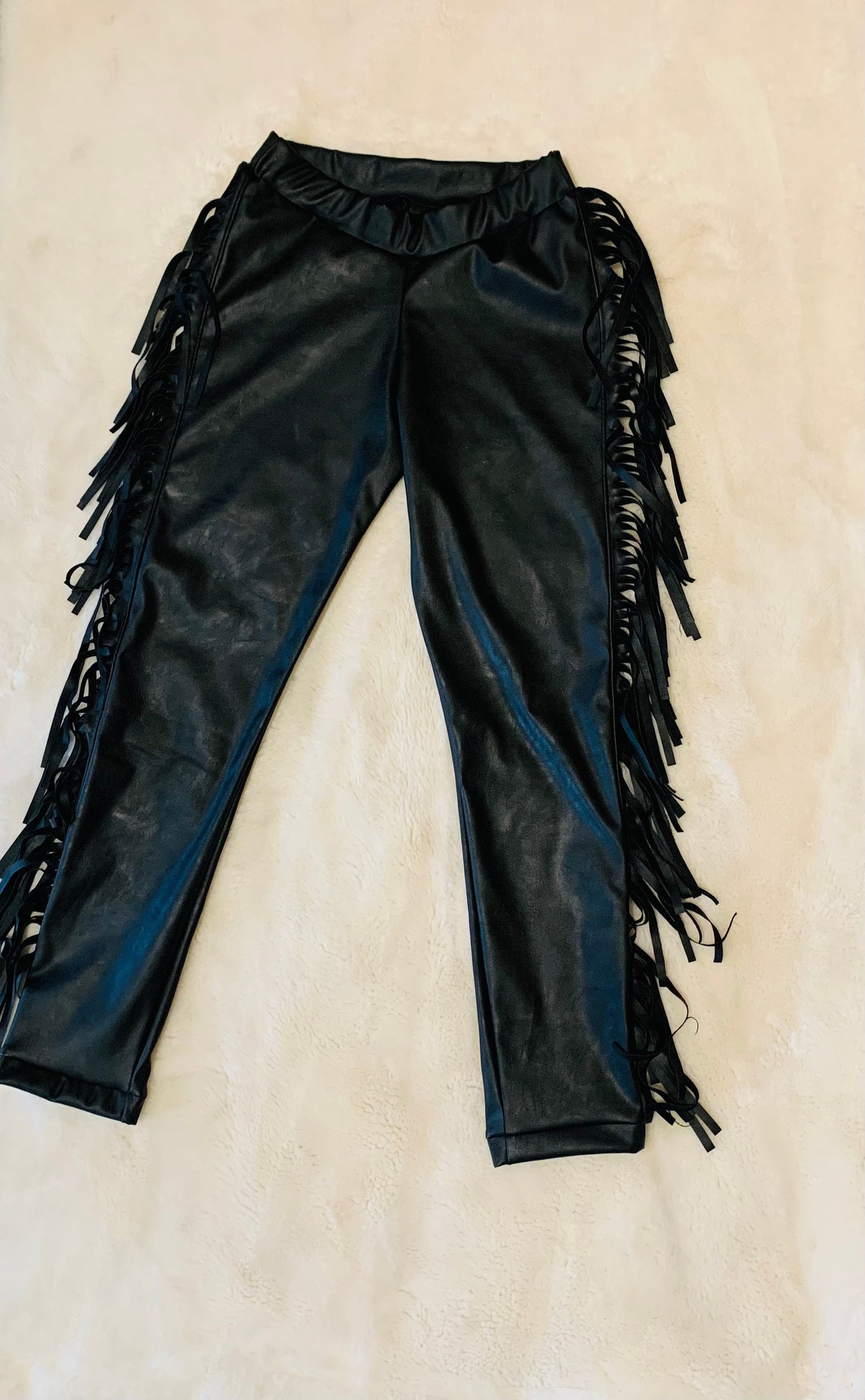 Vegan Leather Fringe Tights Oatmeal Dolman Shirt|Boho Clothes|Girls Fall Outfits|Fall Clothes| Wholesome Goods Co|Fall/Winter