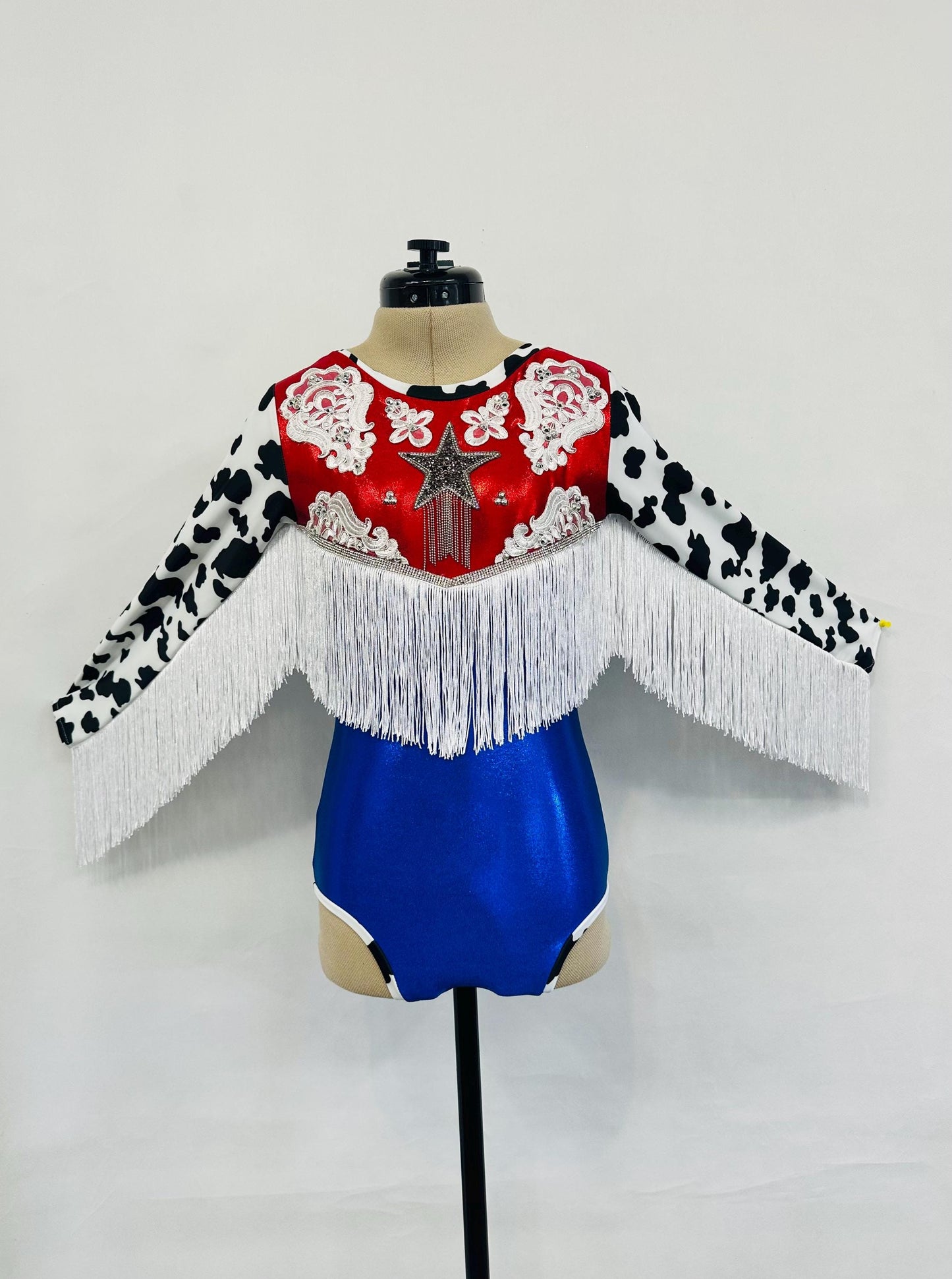 Lone Star Fringe Leotard Show-Stopping Western Glam for Rodeo, Dance, and Patriotic Events Available in a wide range of sizes.