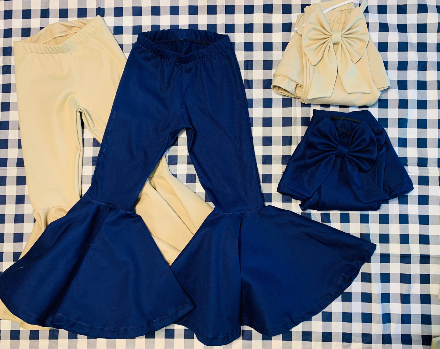 School Uniform Inspired Flare Bells| Back to School Uniform|Khaki Uniform Pants|Navy Uniform Pants