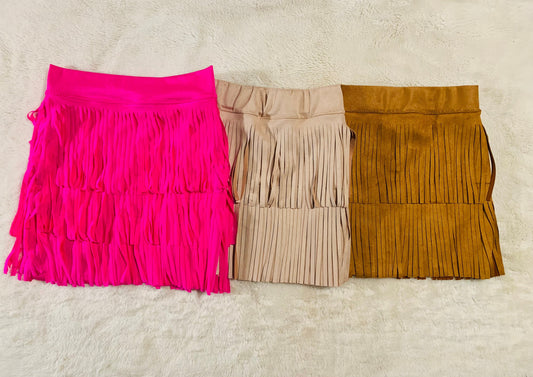 Handmade Boho Chic Fringe Skirt
