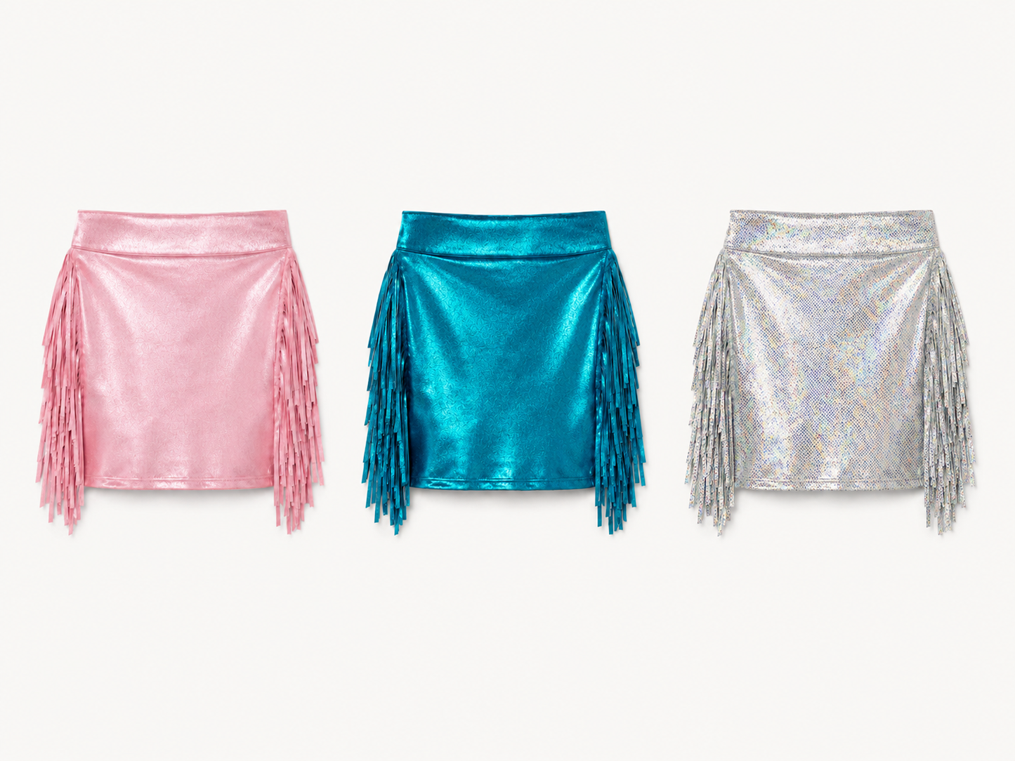 Baby Western Fringe Skirt | Handmade Metallic Cowgirl Skirt | Sizes 0–3M to 24M