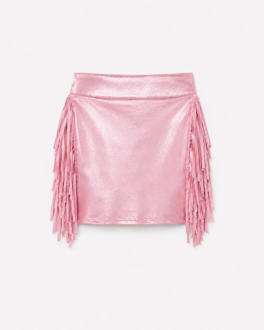 Baby Western Fringe Skirt | Handmade Metallic Cowgirl Skirt | Sizes 0–3M to 24M