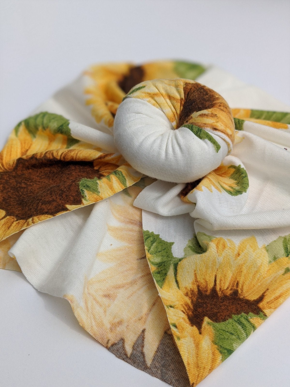 Sunflower Baby Turban|Adult Turban|Top Knot Turban|Top Knot Baby Hat|Kids Turbans|Toddler Turban|Bun Turban|Newborn Hat|Chemo Hat