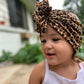 Cheetah Ruffle Headwrap|Baby Turban|Adult Turban|Top Knot Turban|Top Knot Baby Hat|Kids Turbans|Toddler Turban|NewbornTurban|Chemo Hat