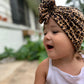 Cheetah Ruffle Headwrap|Baby Turban|Adult Turban|Top Knot Turban|Top Knot Baby Hat|Kids Turbans|Toddler Turban|NewbornTurban|Chemo Hat