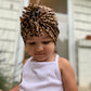 Cheetah Ruffle Headwrap|Baby Turban|Adult Turban|Top Knot Turban|Top Knot Baby Hat|Kids Turbans|Toddler Turban|NewbornTurban|Chemo Hat