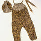 Romper Slouchy Lightweight Cheetah |Baby Jumpsuit| Kids Jumpsuit|Baby Romper|Kids Romper|Boho Romper|Baby Boho Clothing