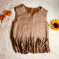 Jannis Fringe Faux Suede Vest| Baby Suede Vest| Kids Suede Vest| Teen Vest |Fringe Vest| Hippie Vest