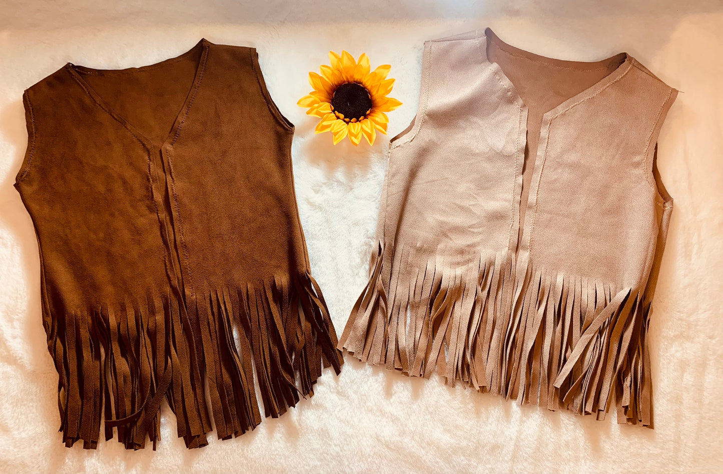 Jannis Fringe Faux Suede Vest| Baby Suede Vest| Kids Suede Vest| Teen Vest |Fringe Vest| Hippie Vest
