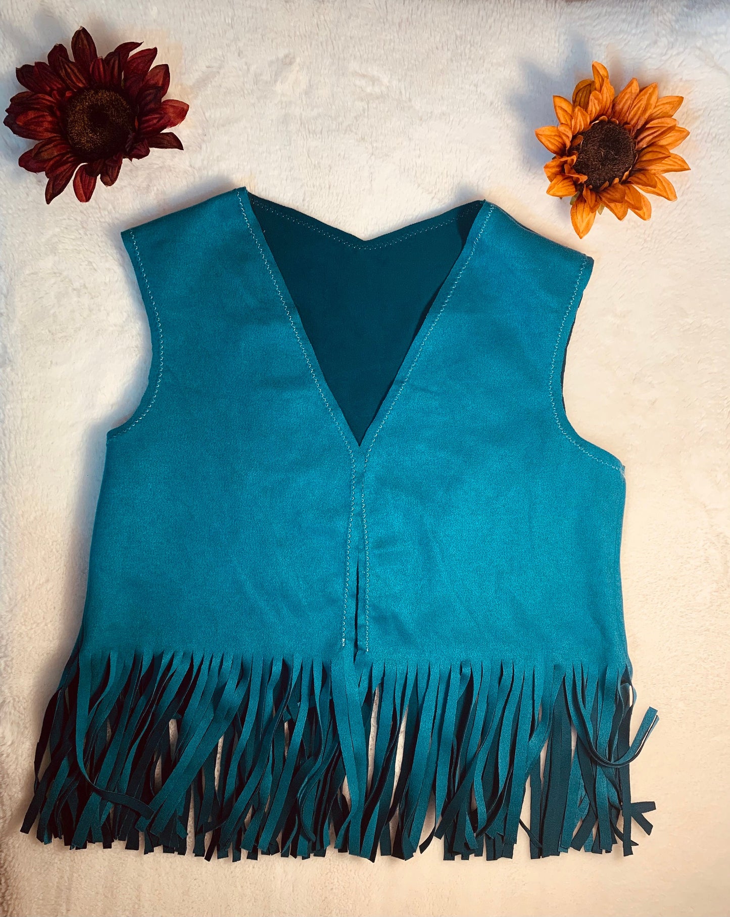Jannis Fringe Faux Suede Vest| Baby Suede Vest| Kids Suede Vest| Teen Vest |Fringe Vest| Hippie Vest