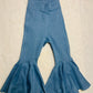 Angie Stretch Jeans Flare Bells With Distressed Hem And Jane Crossed Back Shirt|Ruffle Shirt|Boho Chic Clothes|70s style clothing