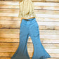 Lola Fringe Top and Born to Run Stretchy Jeans Bells |Fringe Shirt|Crop Top Boho Chic Clothes|70s style clothing|Retro Chic Clothes