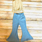 Lola Fringe Top and Born to Run Stretchy Jeans Bells |Fringe Shirt|Crop Top Boho Chic Clothes|70s style clothing|Retro Chic Clothes