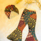 Phoenix Bell Bottoms and Sand Ribbed Halter Top |Kids Bell Bottoms|Newborn Flare Pants|Halter Shirt|Hippie Flare Pants|Boho Chic Clothing