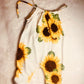 Handmade Sunflower Baby Romper Comfy & Slouchy|Newborn to Kids Sizes|Matching Turbans in Bow or Doughnut Style Sold Separately