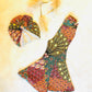 Phoenix Bell Bottoms and Sand Ribbed Halter Top |Kids Bell Bottoms|Newborn Flare Pants|Halter Shirt|Hippie Flare Pants|Boho Chic Clothing