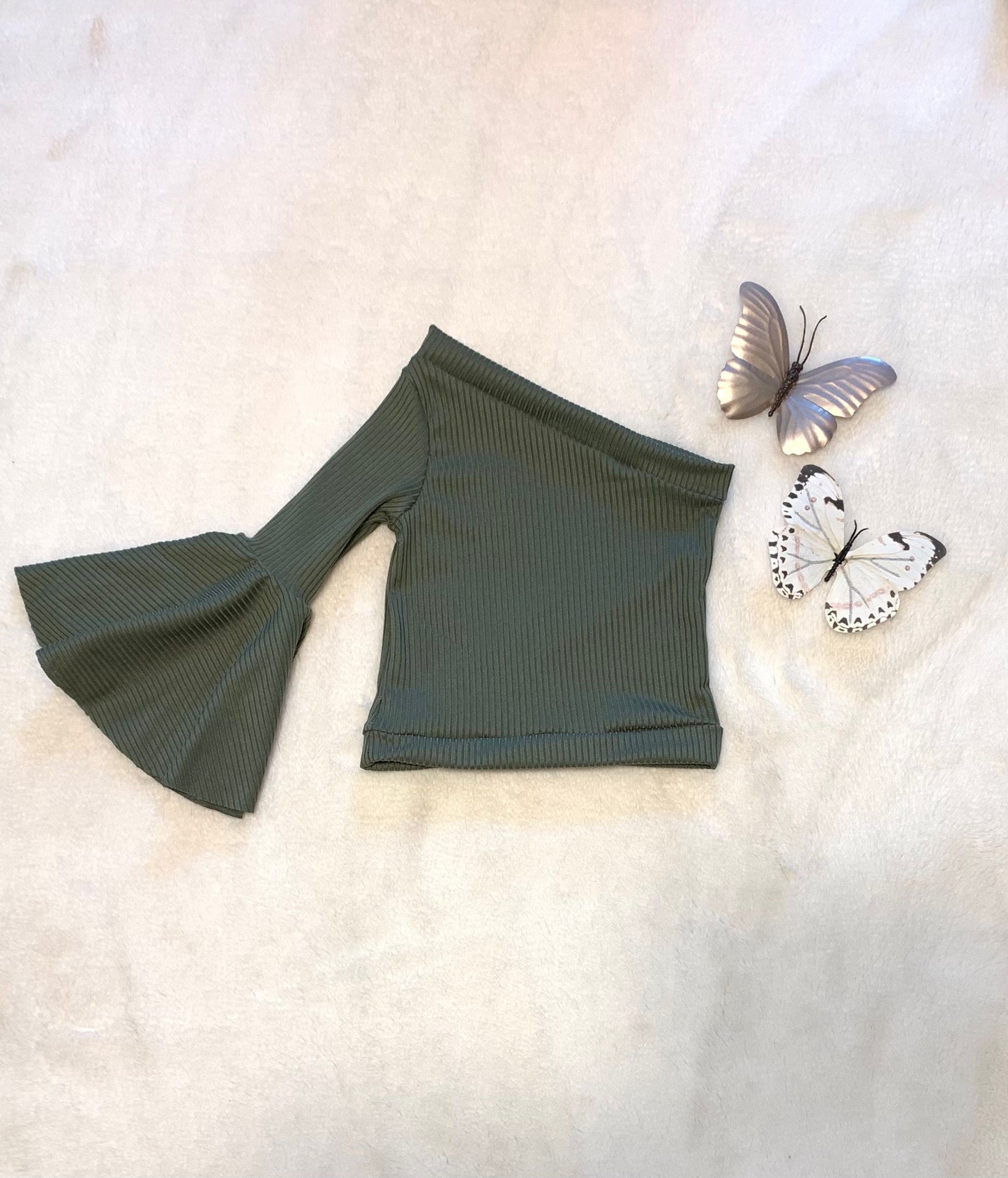 Flare Bell Bottoms and Asymmetric Flare Top-Sage,Mustard,Pink,Sand|Kids Bell Bottoms|Newborn Flare Pants|Hippie Flare Pants|Boho clothes