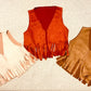Jannis Fringe Faux Suede Vest| Baby Suede Vest| Kids Suede Vest| Teen Vest |Fringe Vest| Hippie Vest