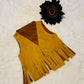 Jannis Fringe Faux Suede Vest| Baby Suede Vest| Kids Suede Vest| Teen Vest |Fringe Vest| Hippie Vest
