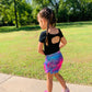 Girls fringe mini skirt|vegan leather, faux suede, lycra spandex|sleeveless mock neck shirt|Girls skirts|Boho fringe skirts|Wholesome Goods