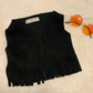Jannis Fringe Faux Suede Vest| Baby Suede Vest| Kids Suede Vest| Teen Vest |Fringe Vest| Hippie Vest