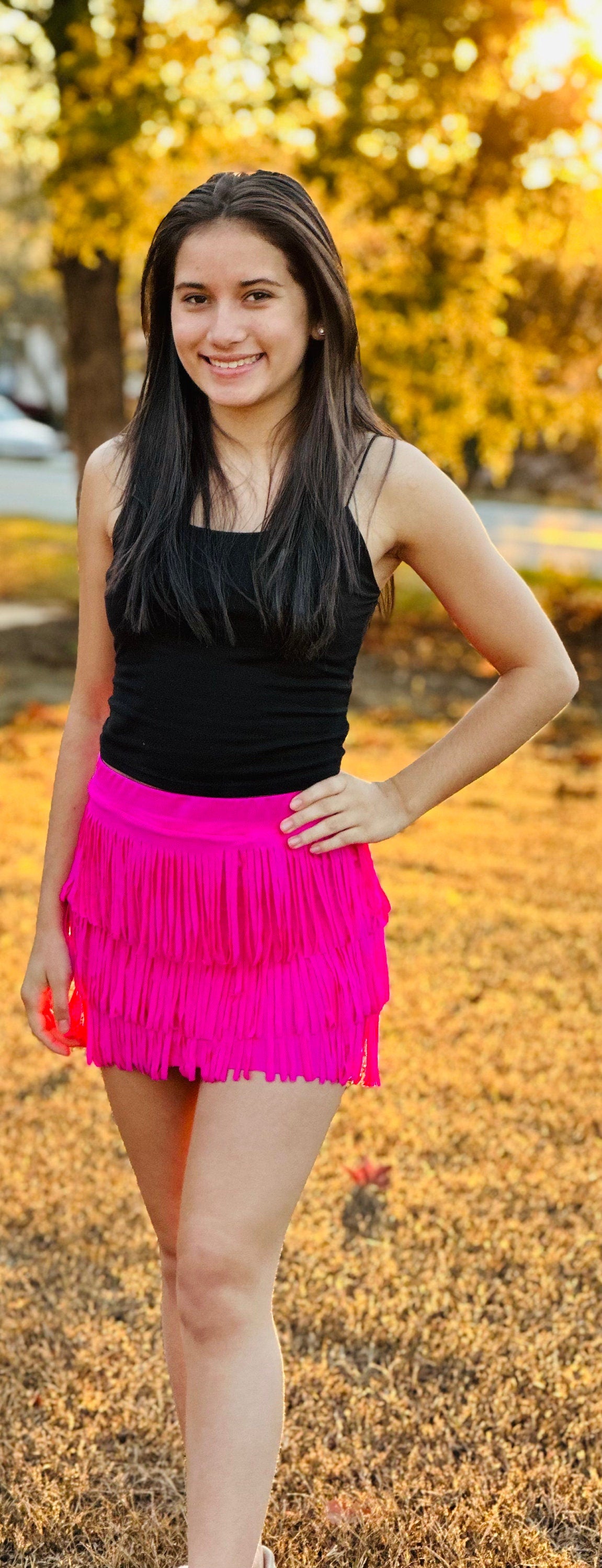 Fringe mini skirt|vegan leather, faux suede, lycra spandex|junior clothes|Girls skirts|Boho fringe skirts|Wholesome Goods