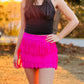 Fringe mini skirt|vegan leather, faux suede, lycra spandex|junior clothes|Girls skirts|Boho fringe skirts|Wholesome Goods