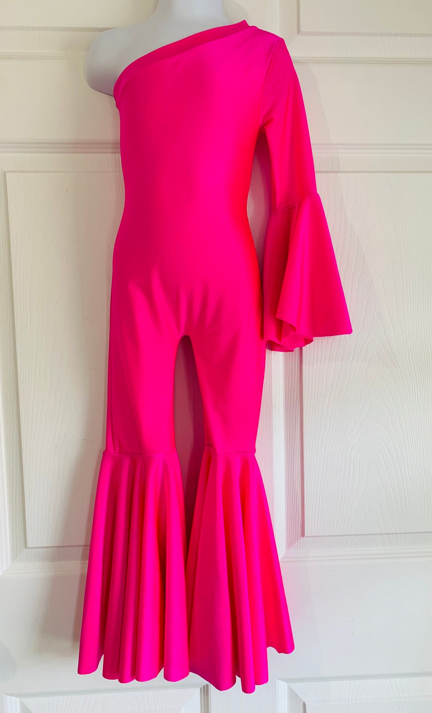 Dancing Queen Asymmetric Jumpsuit|Flare Bell Jumpsuit|One Shoulder Jumpsuit|Girl birthday outfits|Wholesome Goods Co|