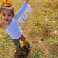 Retro Vibes: Bell Bottom Pants & One Shoulder Fringe Top for Kids - Trendy and Comfortable Outfit for Dancing and Playtime! WHOLESOME GOODS