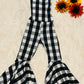 Thanksgiving/Christmas Jumpsuit Flare Bell CHOOSE YOUR COLOR!|Jumsuit|Baby Jumpsuit| Kids Jumpsuit|Holiday Outfits|Wholesome Goods Co