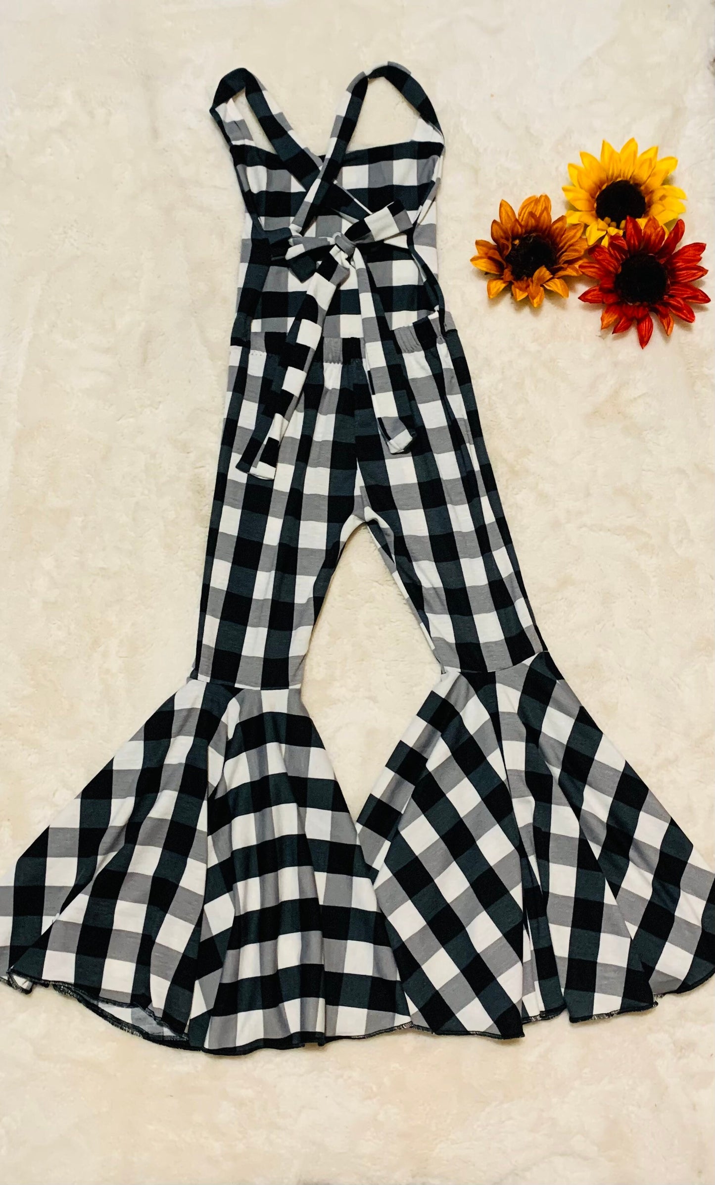 Thanksgiving/Christmas Jumpsuit Flare Bell CHOOSE YOUR COLOR!|Jumsuit|Baby Jumpsuit| Kids Jumpsuit|Holiday Outfits|Wholesome Goods Co
