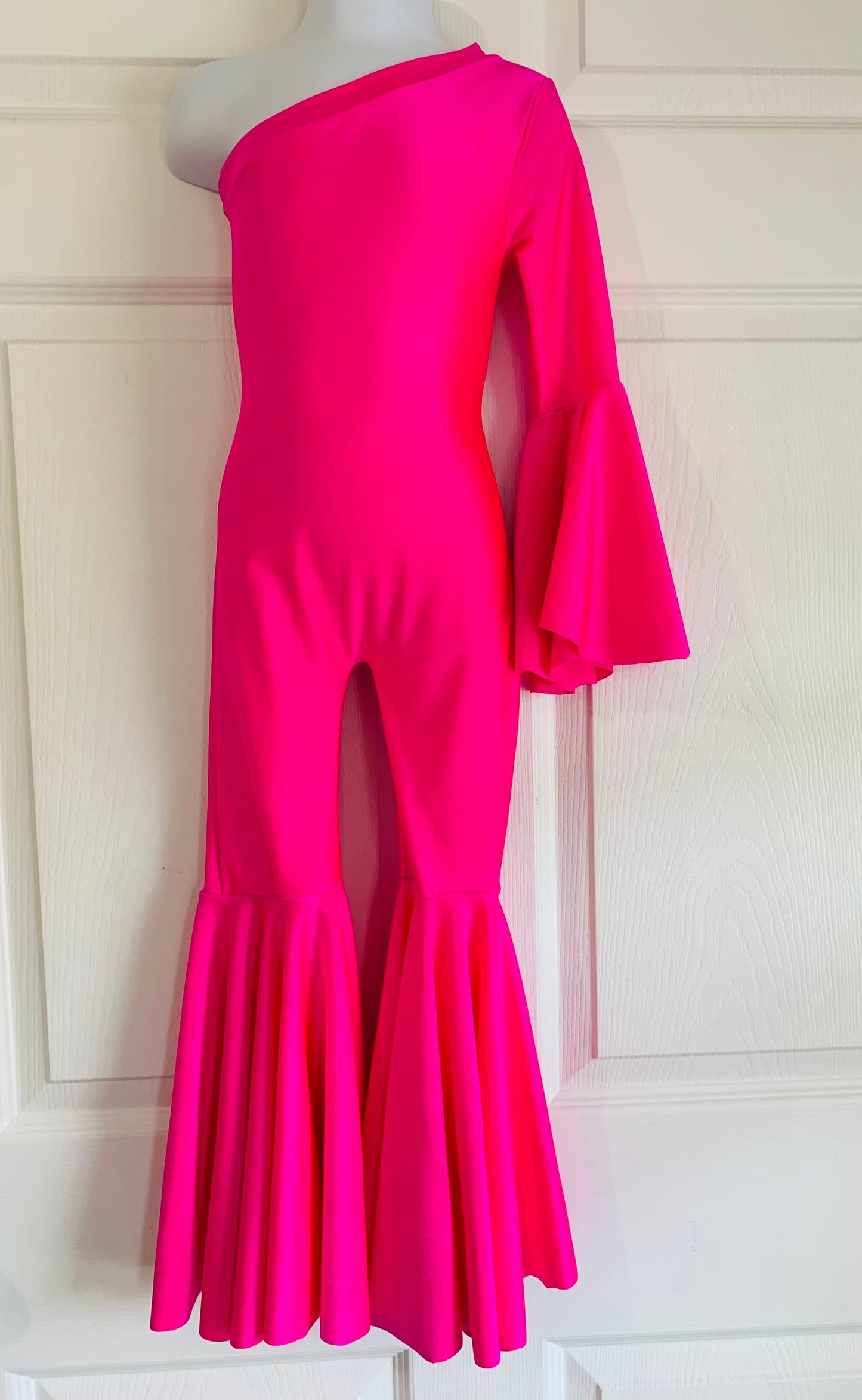 Dancing Queen Asymmetric Jumpsuit|Flare Bell Jumpsuit|One Shoulder Jumpsuit|Girl birthday outfits|Wholesome Goods Co|