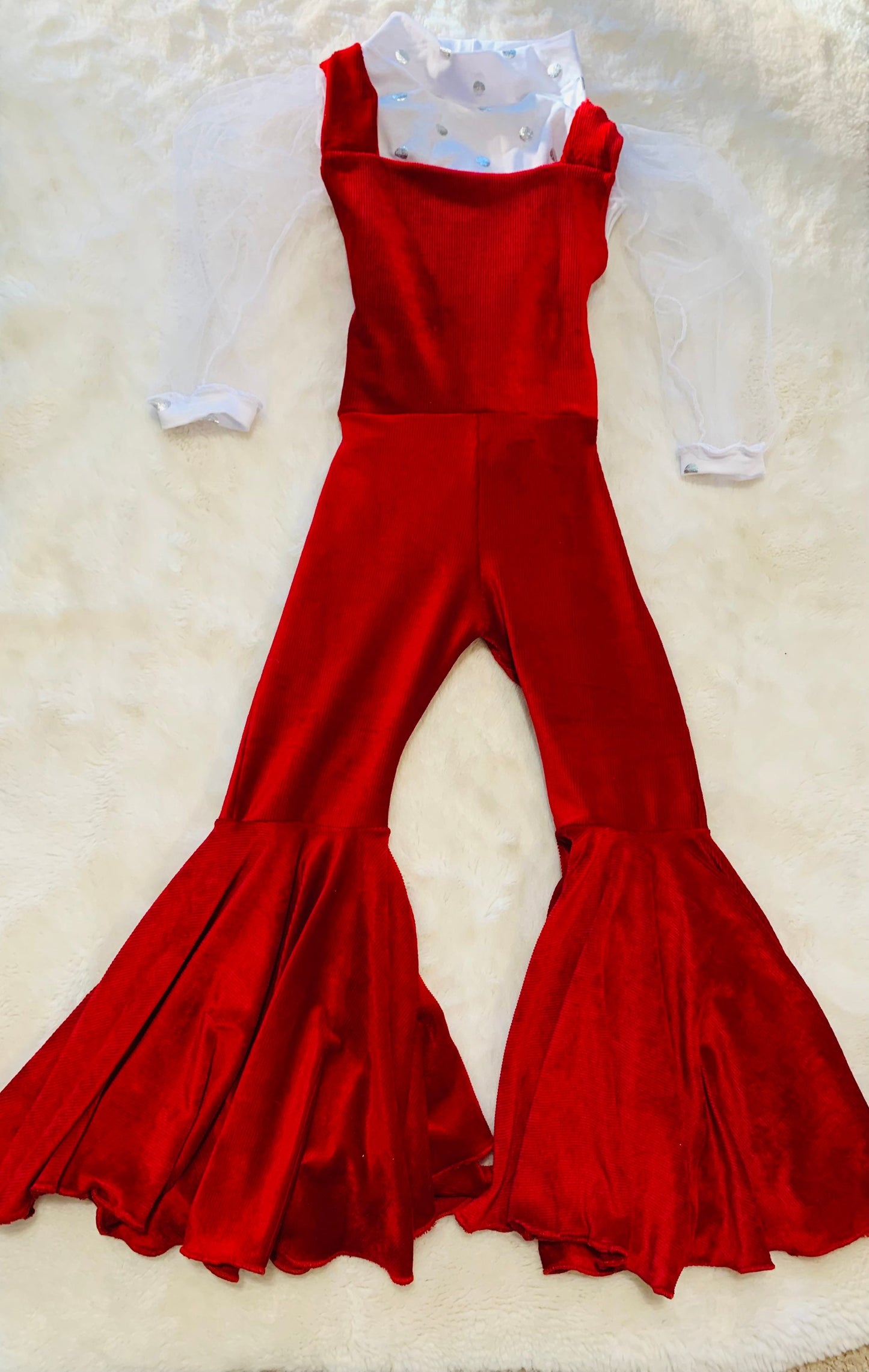 Thanksgiving/Christmas Jumpsuit Flare Bell CHOOSE YOUR COLOR!|Jumsuit|Baby Jumpsuit| Kids Jumpsuit|Holiday Outfits|Wholesome Goods Co