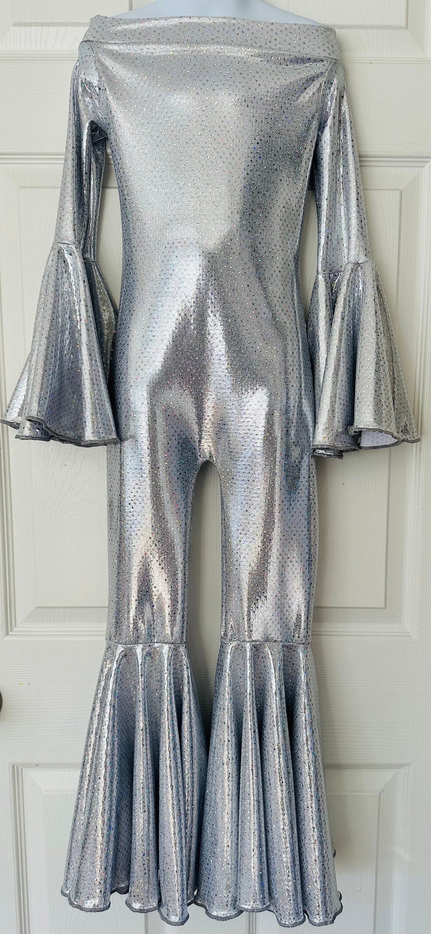 Dancing Queen Off Shoulder Jumpsuit|Flare Bell Jumpsuit|Bells sleeve Jumpsuit|Girl birthday outfits|Wholesome Goods Co|