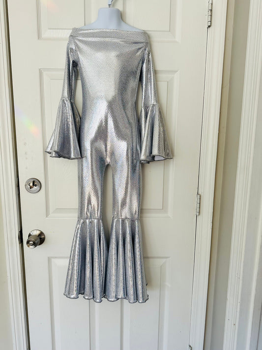 Dancing Queen Off Shoulder Jumpsuit|Flare Bell Jumpsuit|Bells sleeve Jumpsuit|Girl birthday outfits|Wholesome Goods Co|