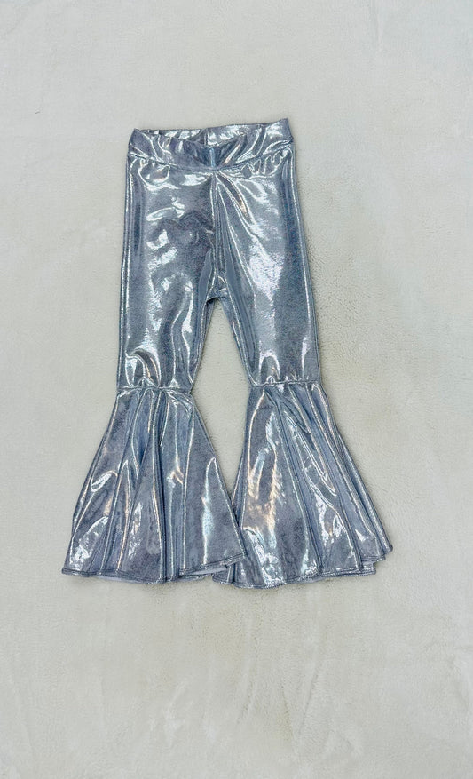 Silver Bell Bottom Flare Pants More Colors Available! Bell Bottoms|Newborn Flare Pants|Bell Bottoms|Hippie Flare Pants| Baby Bell Bottoms