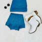 Daisy Dukes Denim Shorts|Denim Cropped Top|Kids Bummies|Kids Shorts|Wholesome Goods Co