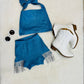 Bedazzled Daisy Dukes Denim Shorts|Denim Cropped Top|Kids Bummies|Kids Shorts|Wholesome Goods Co