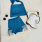Bedazzled Daisy Dukes Denim Shorts|Denim Cropped Top|Kids Bummies|Kids Shorts|Wholesome Goods Co