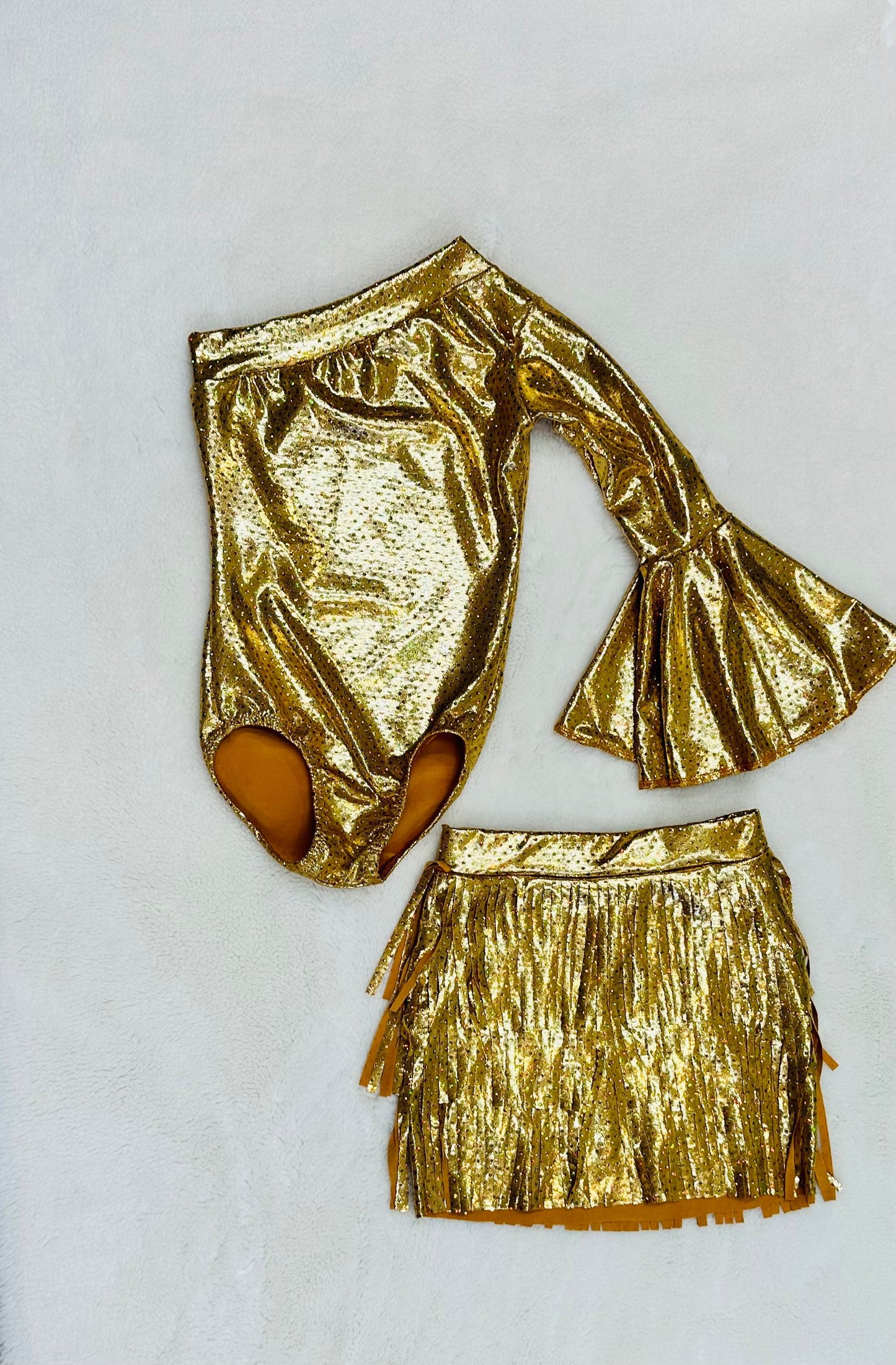 Fringe Skirts|One Shoulder Bell Sleeve Leotard (Sold Separately)|Choose Your Color/Pattern |Girls skirts|fringe skirts|Wholesome Goods
