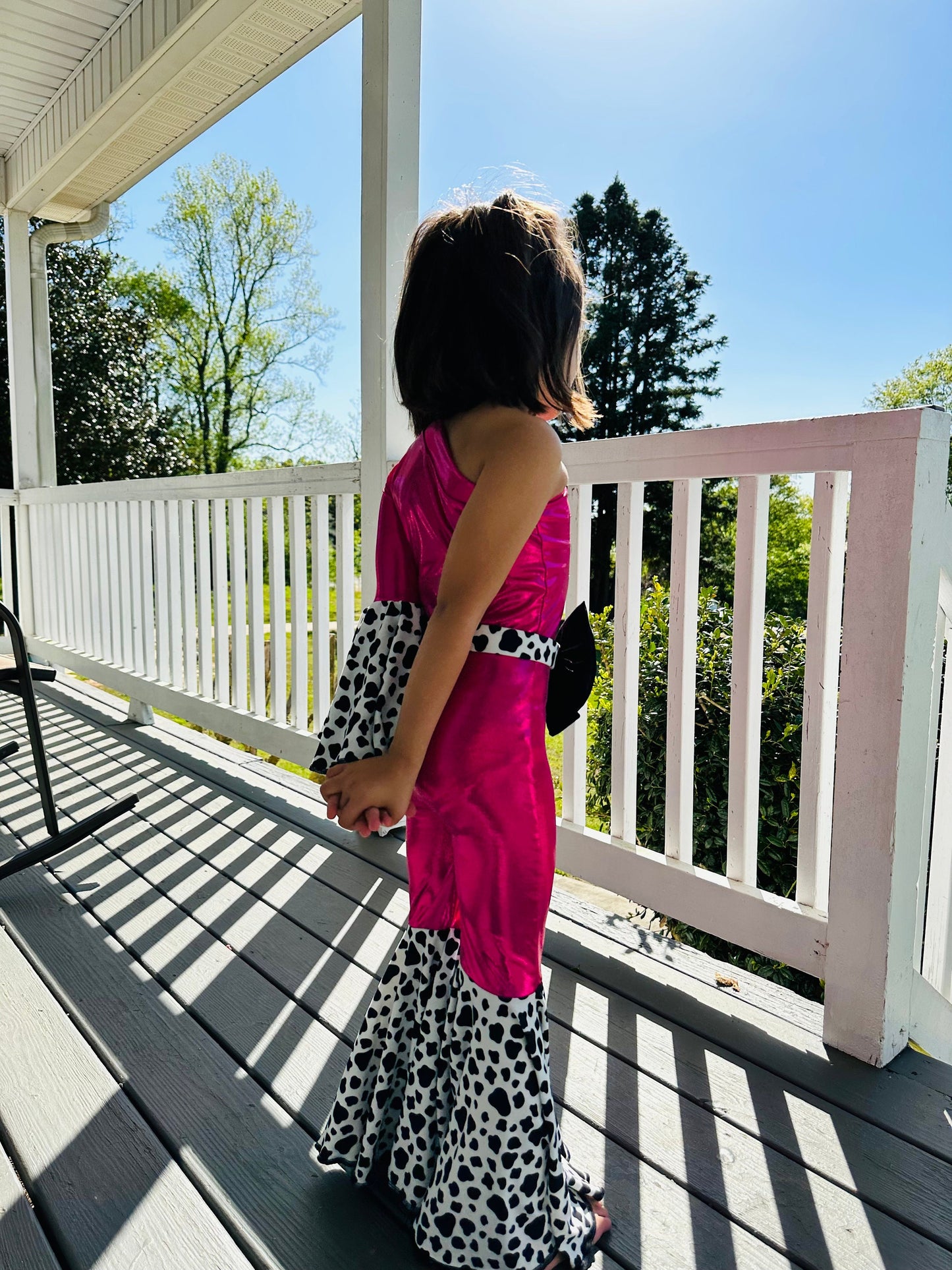Get Your Little Cowgirl Ready for the Rodeo with Our Western Chic One Shoulder Jumpsuit - Perfect for Pageants, Cowgirl Parties, and More.