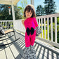 Get Your Little Cowgirl Ready for the Rodeo with Our Western Chic One Shoulder Jumpsuit - Perfect for Pageants, Cowgirl Parties, and More.