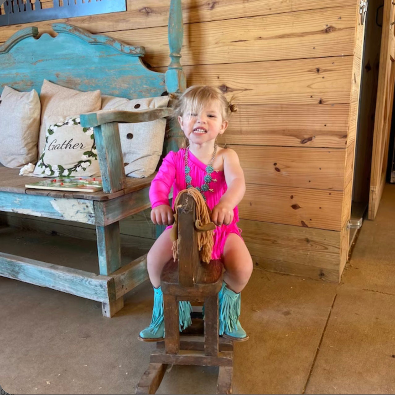 Electric Cowgirl Boho Chic Rodeo Ready One Shoulder Fringe Dress for Free-Spirited Kids - Available in Multiple Colors and Sleeve Styles.