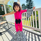 Get Your Little Cowgirl Ready for the Rodeo with Our Western Chic One Shoulder Jumpsuit - Perfect for Pageants, Cowgirl Parties, and More.