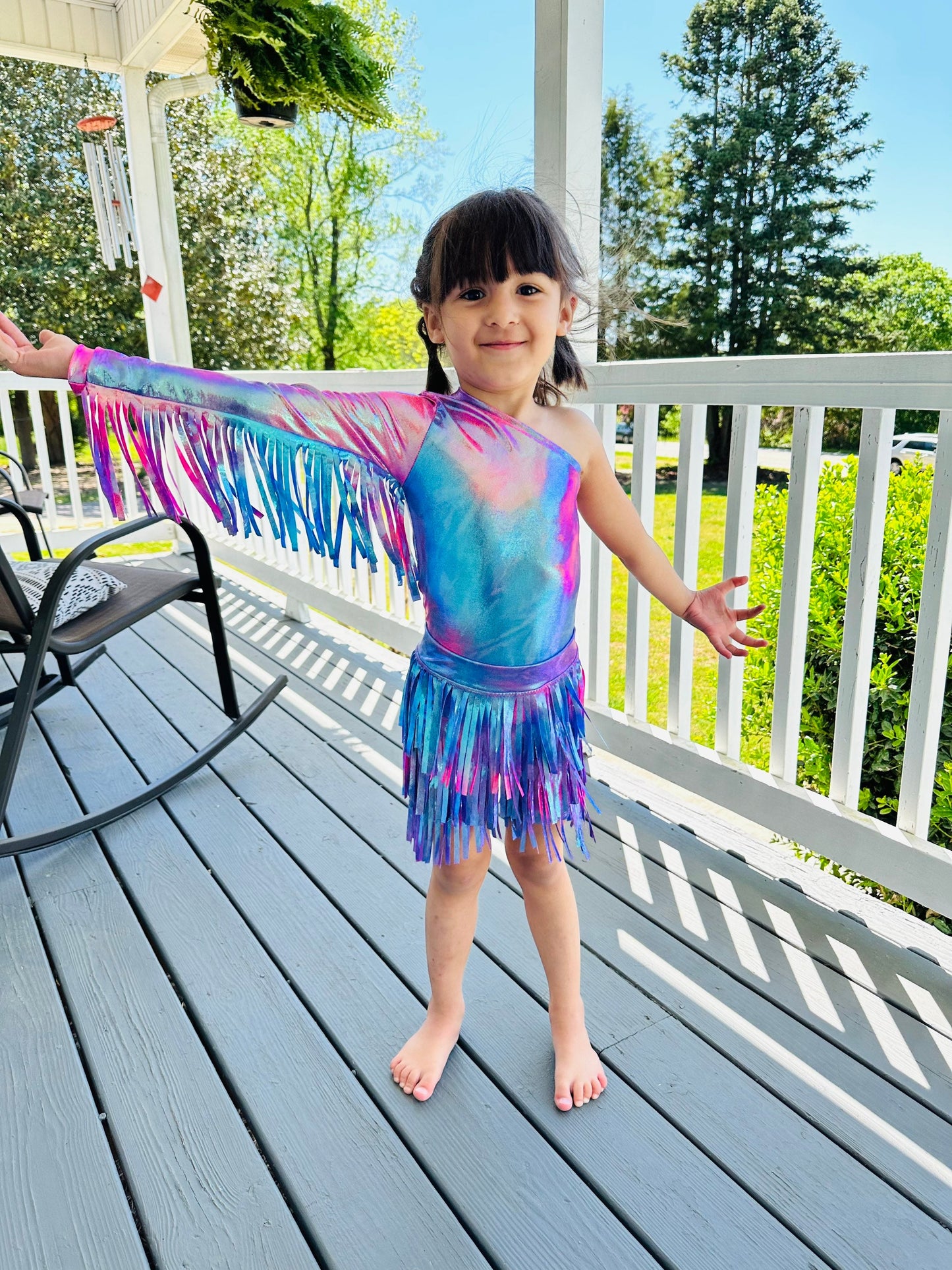 Fringe Skort|One Shoulder Fringe Sleeve Top (Sold Separately)|Choose Your Color/Pattern |Girls shorts|fringe shorts|Wholesome Goods