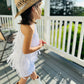 Gold Cowgirl Boho Chic Rodeo Ready One Shoulder Fringe Dress for Free-Spirited Kids - Available in Multiple Colors & Sleeve Styles