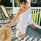 Gold Cowgirl Boho Chic Rodeo Ready One Shoulder Fringe Dress for Free-Spirited Kids - Available in Multiple Colors & Sleeve Styles