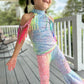 Pageant-Ready Fringe Shoulder Set with Flared Bell Bottoms - Diverse Colors & Sizes for Special Occasion