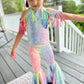 Pageant-Ready Fringe Shoulder Set with Flared Bell Bottoms - Diverse Colors & Sizes for Special Occasion